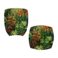 thumbnail image 6 of ZUXONGSY Palm Leaf Office Chair Cover Set of 2 Piece Stretch Rotating Chair Slipcover with Elastic Edge Computer Chair Covers Easy to Install and Clean Home Furnishing Decoration, 6 of 7