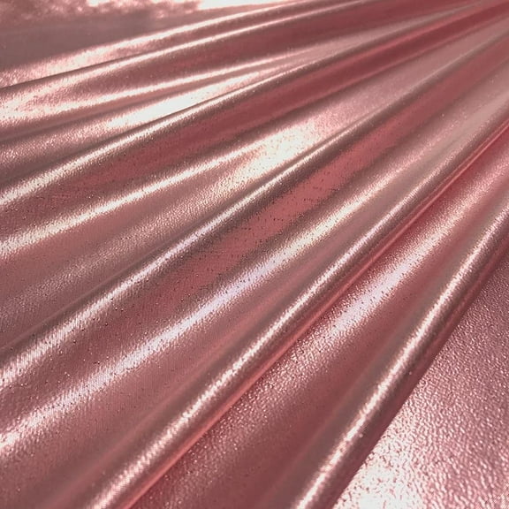 Valentina Textile inc Nylon Metallic Tissue Lame Fabric - 60 Inches Wide, Over 100 Yards in Stock -Multiple Colors Available (1 Yard, Blush Pink)