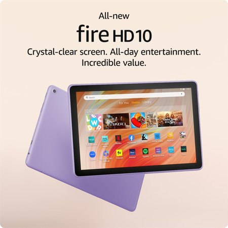 HD 10.1" Tablet Latest Release 32GB with Wi-Fi - Lilac