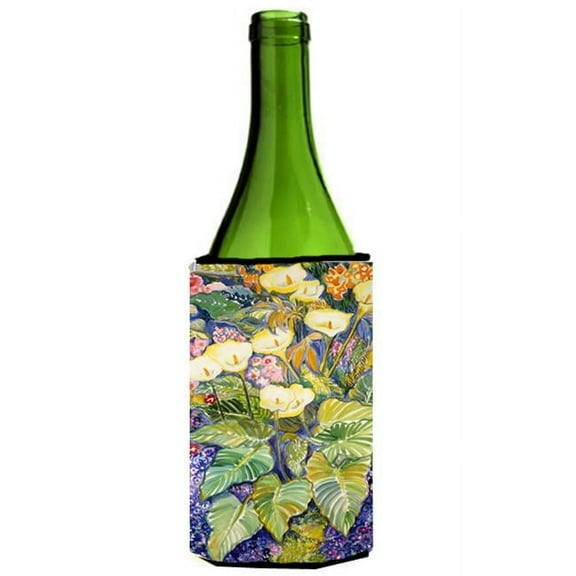 Arum Lilies by Neil Drury Wine Bottle Can cooler Hugger