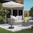 thumbnail image 2 of Patio Umbrella Base | 40 lbs Heavy Duty, Fits 1.5"/2" Poles, Bronze for Patio Lawn Poolside | Concrete | Beige, 2 of 10