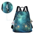 thumbnail image 5 of FORMRS Women's Travel Backpack Purse Anti-Theft Hidden Pockets Casual Shoulder Bag, Magical Forest Glowing Lights, 5 of 7