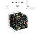 thumbnail image 3 of Uemuo Cute Rabbit And Flower Tissue Box Cover Holder, Square with Bottom Belt - PVC Leather Decorative Organizer for Tabletop, Bathroom, Car, Office, 3 of 8