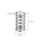 thumbnail image 2 of Resortes comprimidos de acero al carbono de 0.8x5x10mm, paquete de 10, 2 of 3