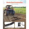 thumbnail image 5 of VEVOR Drag Harrow, 66" Width Tow Behind Drag Harrow, Q235 Steel Driveway Grader with Adjustable Bars & Pin Hitch, Support up to 50 lbs, Tractor Driveway Harrow for ATVs, UTVs, Garden Lawn Tractors, 5 of 9