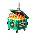 thumbnail image 1 of Adorno Dumpster Fire 2025 Adorno Divertido Para El Árbol De Navidad En Acrílico 2D Dumpster Fire Divertido Para Compañeros De Trabajo Y Familia (Acrílico), 1 of 2