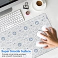 thumbnail image 4 of Long Mouse Pads for Desk,White Blue Sun Moon Cloud Star Pattern Desk Mats on Top Of Desks, Desk Mouse Pad Extra Large with 3mm Non-Slip Base and Stitched Edge for Gaming,Office,Work,Home 31.5"x15.7", 4 of 6