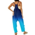 thumbnail image 3 of TAIAOJING Womens Overalls Loose Casual Sleeveless Spaghetti Strap Jumpsuits Stretchy Wide Leg Rompers With Two Pockets, 3 of 5