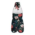 thumbnail image 5 of Women's Halter Romper Floral Print Sleeveless Short Jumpsuit Summer Beach One Piece Backless Loose Fit Jumpsuits M, 5 of 7
