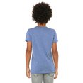 thumbnail image 2 of Bella Canvas Youth Short Sleeve Triblend Tee, S, Blue Triblend, 2 of 3