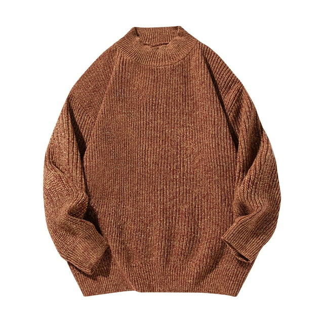 Admvng Mens Sweater Crew Neck Knit Pullover Soft Lightweight Long Sleeve,Sizes M-2XL