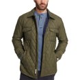 thumbnail image 1 of Chaqueta cortavientos acolchada resistente a la intemperie para hombre, verde, grande, 1 of 1