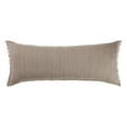 thumbnail image 3 of LR Home Bennett 14" x 36" Tan Fringed Linen Blend Adult Decorative Lumbar Throw Pillow Cover, 3 of 8