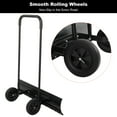 thumbnail image 4 of LINJH Snow Shovel with Wheels 39" Snow Shovel for Driveway Durable Metal Snow Pusher, 4 of 8