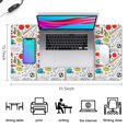 thumbnail image 5 of Long Mouse Pads for Desk,Baseball Football Pattern Desk Mats on Top Of Desks, Desk Mouse Pad Extra Large with 3mm Non-Slip Base and Stitched Edge for Gaming,Office,Work,Home 31.5"x15.7", 5 of 6