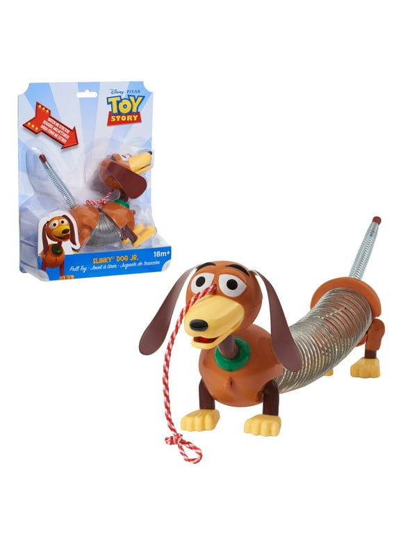 Just Play Disney and Pixar Toy Story Slinky Dog Jr Pull Toy, Preschool Ages 18 month