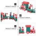 thumbnail image 3 of FUEENIRVA 1Pcs Mini Train en Bois pour Noël 8.3X2.0X2.0In, 3 of 5