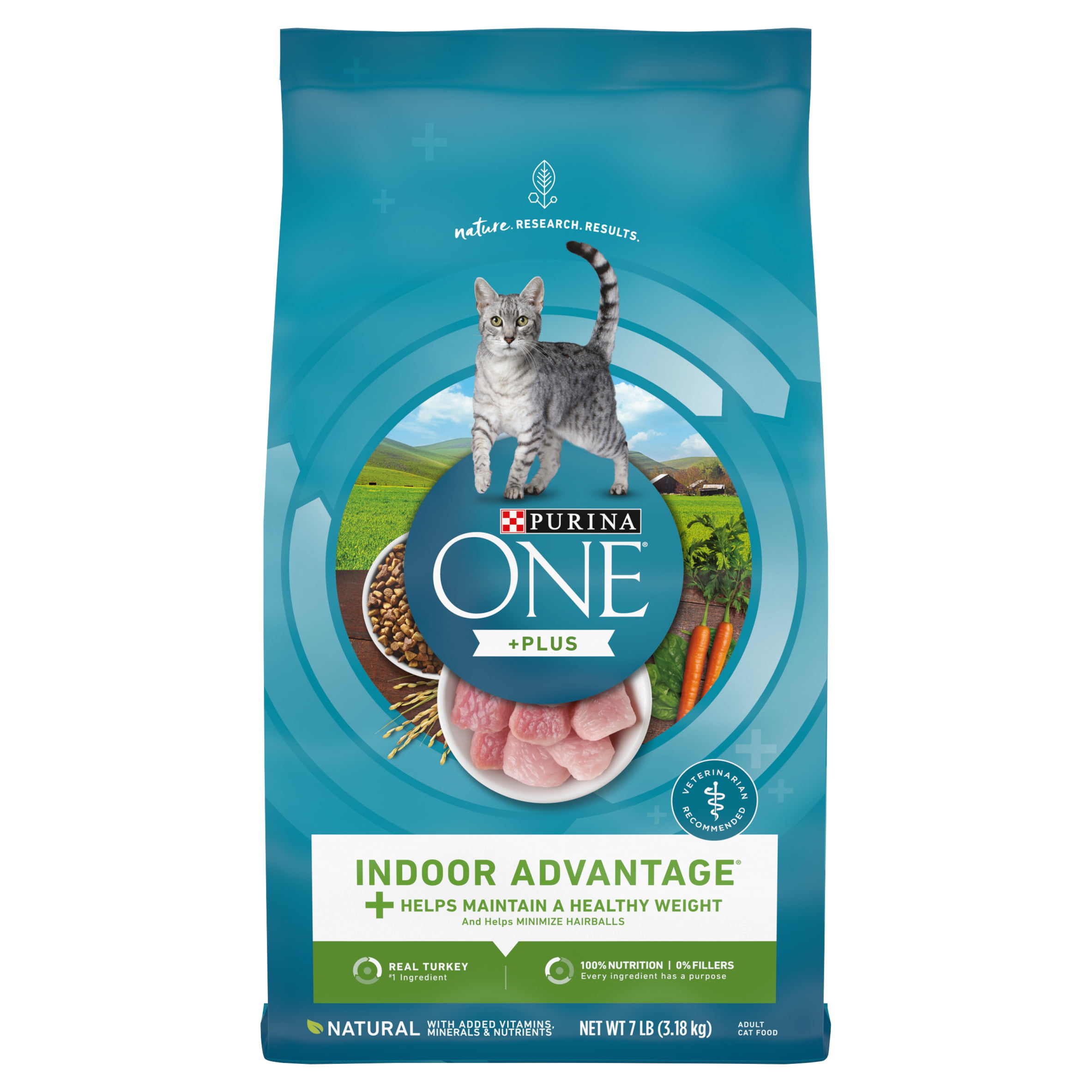 Purina ONE Natural, Low Fat, Weight Control, Indoor Dry Cat Food, +Plus