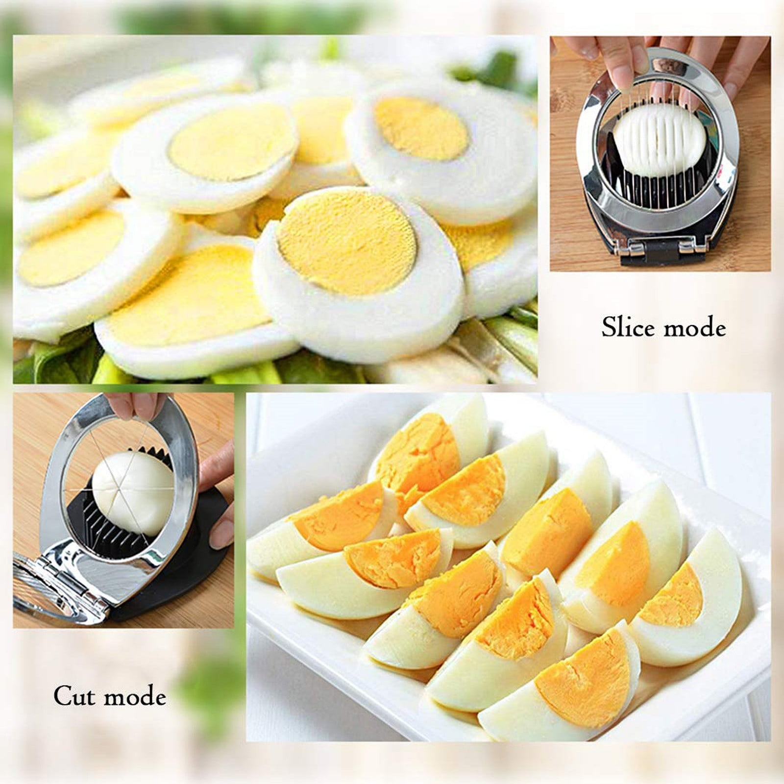Trancheuse Œufs Durs En Métal Robuste – Coupe Précise Pour Œufs, Fruits & Légumes, Compatible Lave-Vaisselle