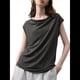 thumbnail image 3 of Blusas de Verano Informales Elegantes con Cuello Drapeado para Mujer, Sin Mangas, Fruncidas, Elegantes Gris S, 3 of 10