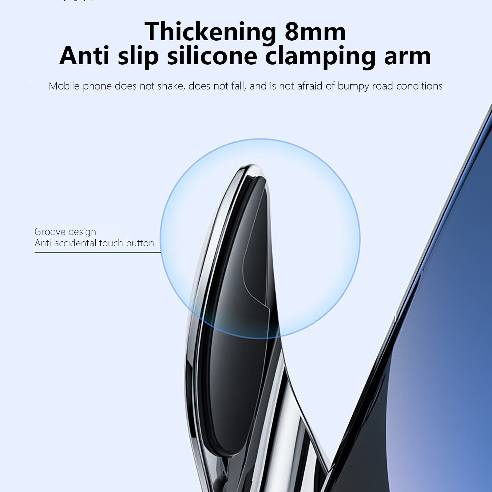VBODN Wireless Charger Android Fast Charge,USB Charger Fast Charging,Car Wireless Charger Cell Phone 15w Power Auto Induction Open/Close,for Car Charging