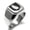 Silver, variant on Stainless Steel Owl Wisdom Coat of Arms Shield Engraved Square Flat Top Biker Style Polished Signet Ring