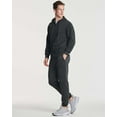 thumbnail image 5 of Real Essentials 3 Pack: Men's Fleece Elastic Bottom Jogger Sweatpants with Pockets (Available In Big & Tall), 5 of 7