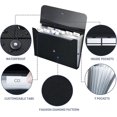 thumbnail image 4 of 7 Pocket Extension Folders with Tab Inserts, Folder File Manager A4, Black, 4 of 4