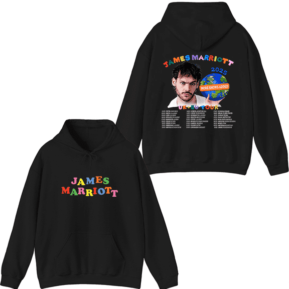 James Marriott 2025 Tour Graphic Hoodie - Unisex Long Sleeve Pullover