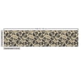 thumbnail image 3 of Ambesonne Ethnic Fabric by the Yard Upholstery, Damask Skull Pattern Floral, 2 Yards, Beige and Charcoal Grey, 3 of 5