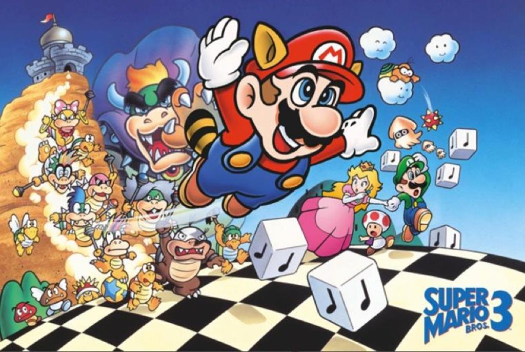 Super Mario Bros. 3 Mario Luigi Princess Nintendo Game