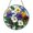 Acrylic 3.5 Inch, variant on Pansies Floral Stained Glass Suncatcher Circular Window Art, Spring Garden Sun Catcher Accent for Home