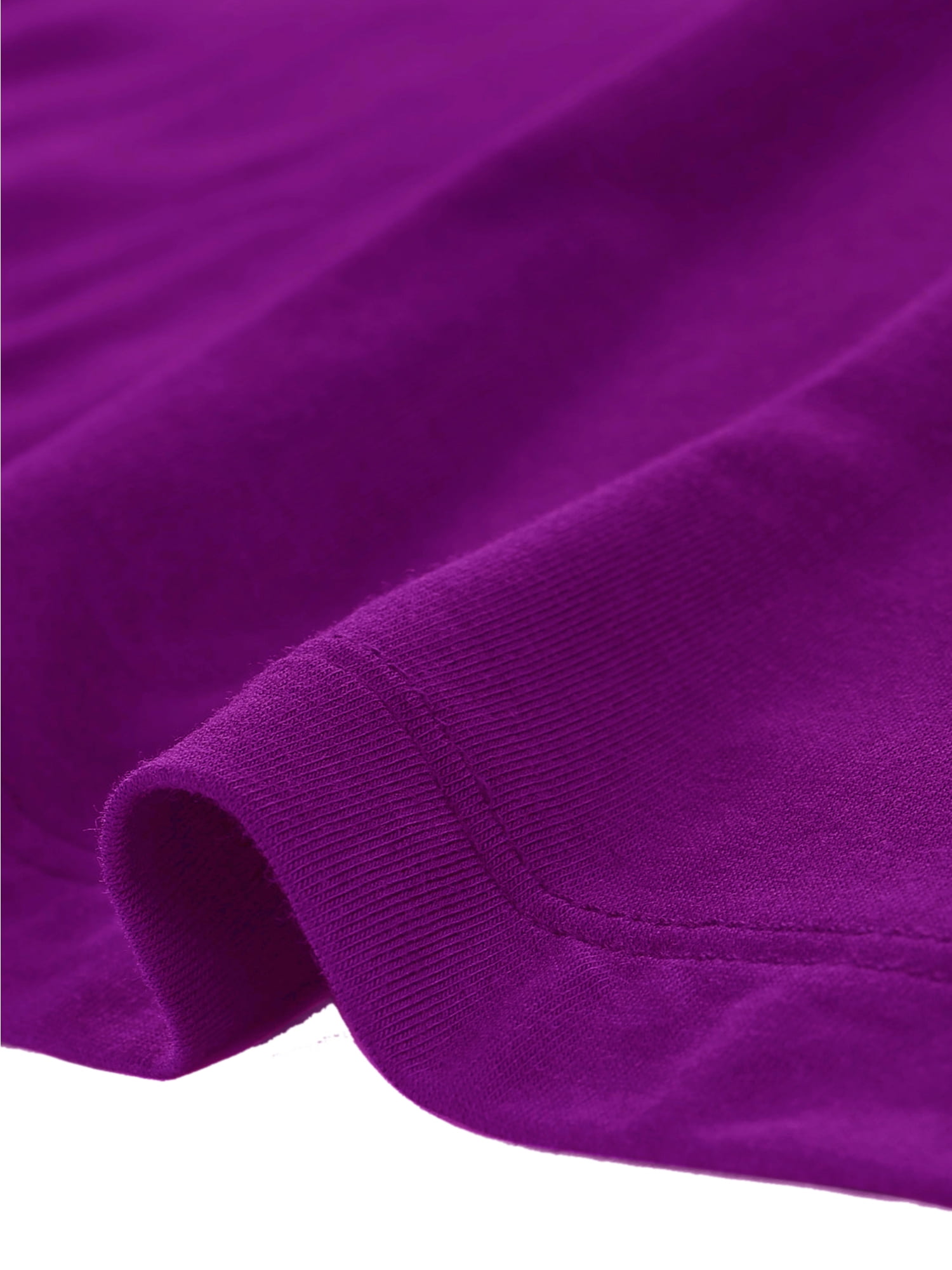 DARING DIVA Women's Casual Stretchy Tunic Asymmetric Hem Top XL Purple