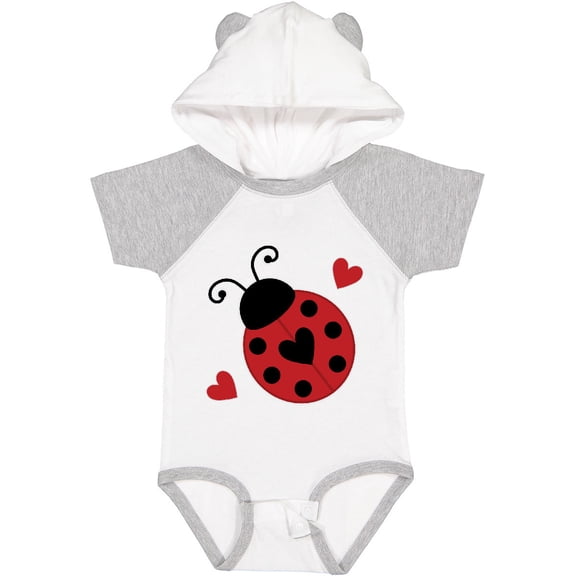 Inktastic Ladybug Lover Red and Black Girls Baby Bodysuit