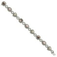 thumbnail image 3 of Auriga 925 Sterling Silver Mother Of Pearl Bracelet 7.75 inch for Women(L- 7.75inch, W- 12mm), 3 of 6