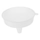 thumbnail image 1 of Embudo grande de boca ancha para elaboración de vino Embudo de plástico transparente blanco Embudos líquidos multiusos de fácil vertido para uso doméstico y exterior, 1 of 4