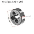 thumbnail image 3 of Round Die Stock Handle Wrench Set 5/16-18 UNC Threading Die and 25mm Die Holder (Capacity: 16mm-25mm / M7-M8), 3 of 7