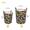 thumbnail image 4 of KLL Butterfly Wild Insect Waterproof Foldable Laundry Hamper Bucket with Handles for Storage Bin,Kids Room,Home Organizer (Medium ), 4 of 7