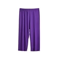 thumbnail image 2 of Stamzod Capri Pajama Pants Women Loose Casual Elastic Waist Comfy Pants Workout Yoga Lounge Pants Plus Size Pajamas XXXXL, 2 of 7
