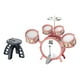 thumbnail image 3 of Juego de batería para niños con baquetas, juguete sensorial educativo de aprendizaje temprano para niños rosa, 3 of 9