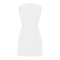 thumbnail image 3 of Vestidos Casuales Para Mujer Verano Mini Vestido Vaquero Ajustado Sin Mangas Para Mujer, Vestidos Vaqueros Informales Con Cintura Sin Mangas, 3 of 3
