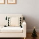 thumbnail image 5 of Funda de cojín con diseño de árbol de Navidad | Lona bordada verde y blanca con borlas | Cojín decorativo navideño de 30 x 50 cm para sofá y dormitorio, 5 of 6