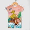 thumbnail image 4 of The Lion King Baby Boy Girl Short Sleeve Romper Clothing Set Print Cartoon Baby Summer One Piece Jumpsuit, 4 of 8