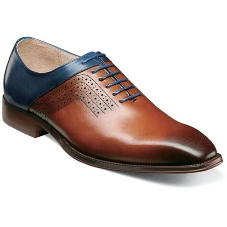 

Men s Stacy Adams Halloway Plain Toe Oxford Shoes Leather Cognac Multi 25585-229