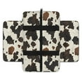 thumbnail image 2 of Renewold Cow Print Retro Car Center Console Armrest Cover Comfortable Armrest Seat Box Pad with Organizer Pockets Console Lid Protector Cushion Universal Fit for Most Vehicles SUVs, 2 of 9