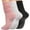 White black pink, variant on 3-8 Pairs Grip Pilates Socks for Women, Yoga Slouch Socks with Grip for Barre Workout Hospital Long Scrunch Slipper Socks