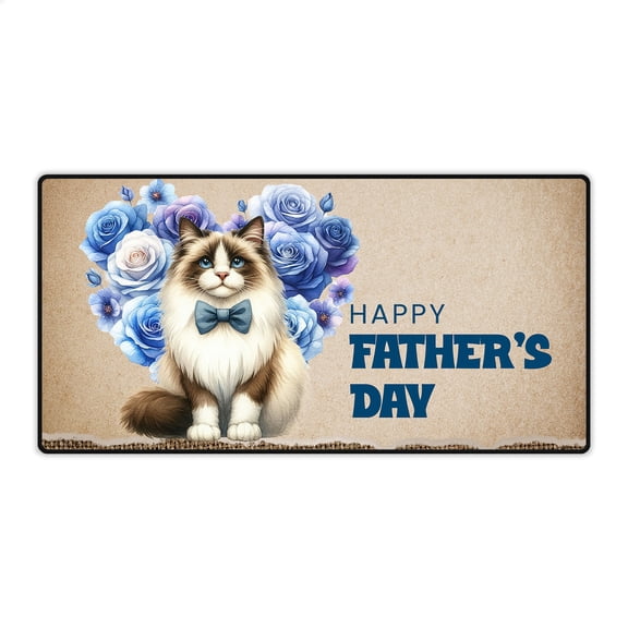 Ragdoll Proud Dad Happy Father's Day Desk Mat Full Keyboard Mouse Pad Cat Lover Kitten Owner Gifts Idea Large Mousepad - 02008