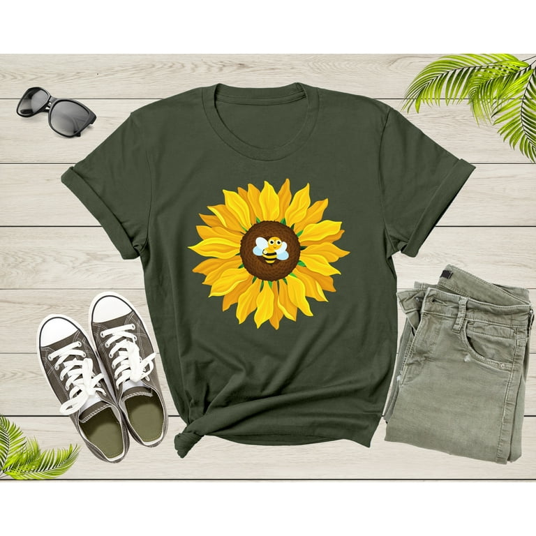 Bee Flower Boy T-Shirt Men Women Bee Flower Boy T-Shirt Men Women