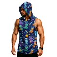 thumbnail image 6 of Camouflage Sleeveless Hoodie For Men, Muscle Fit Pullover Tank with Kangaroo Pocket - Quick-Dry Workout Vest for Gym & Bodybuilding Blue L, 6 of 7
