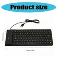 thumbnail image 5 of Waterproof Silicone Keyboards 85Keys Rolls Up USB Wireds Keyboards for Laptops, 5 of 9